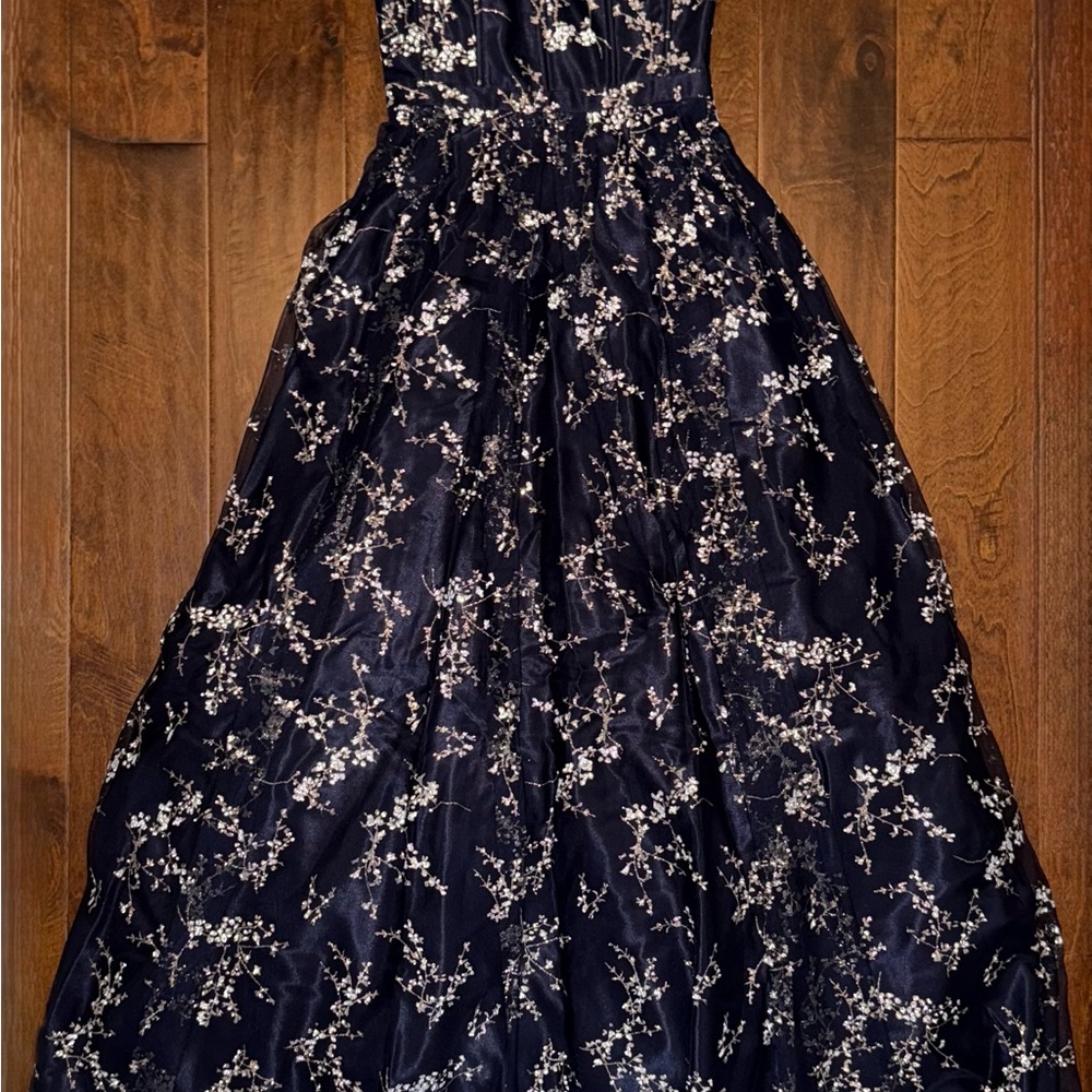 Stacy Sklar Navy and White Floral Women’s Dress